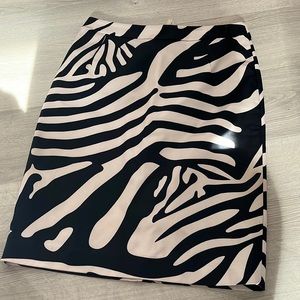 H&M zebra skirt